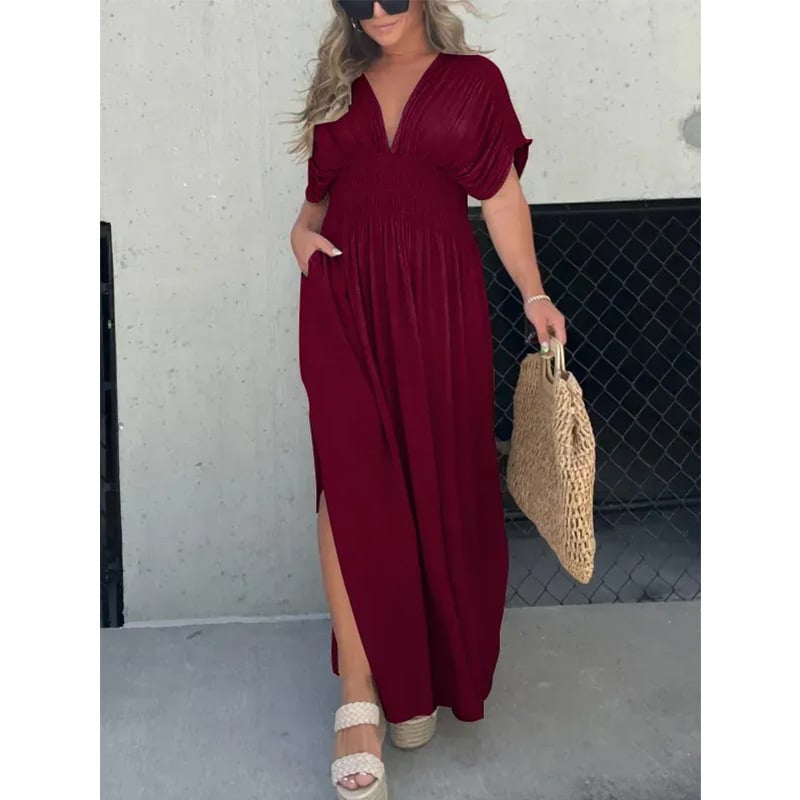 🔥Free Shipping & 50% OFF💗New fashion Slit effortless long dress