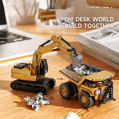 🚜 1:64 Premium Alloy Mini RC Construction Set