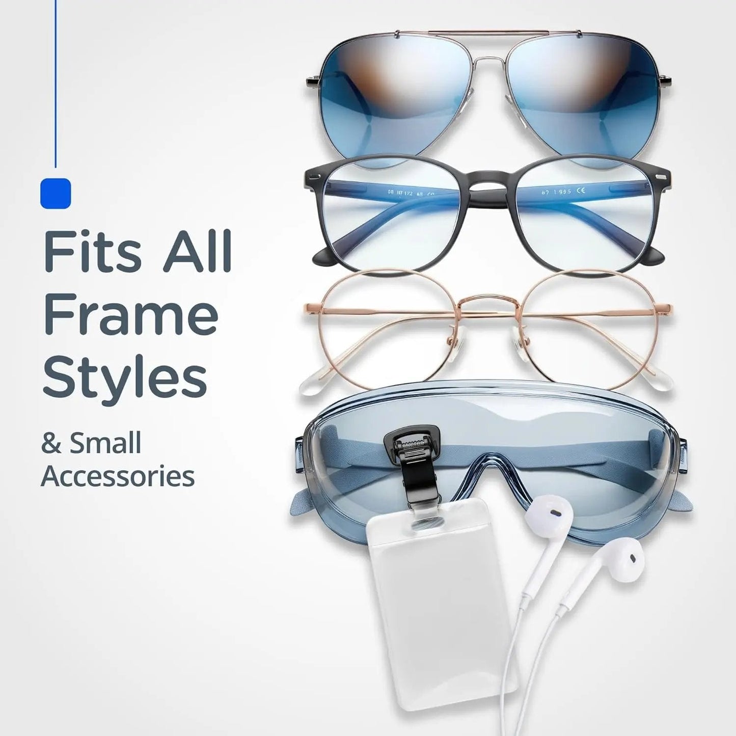 3 PCS Magnetic Glasses Holder - Premium Strength Magnetic Hold