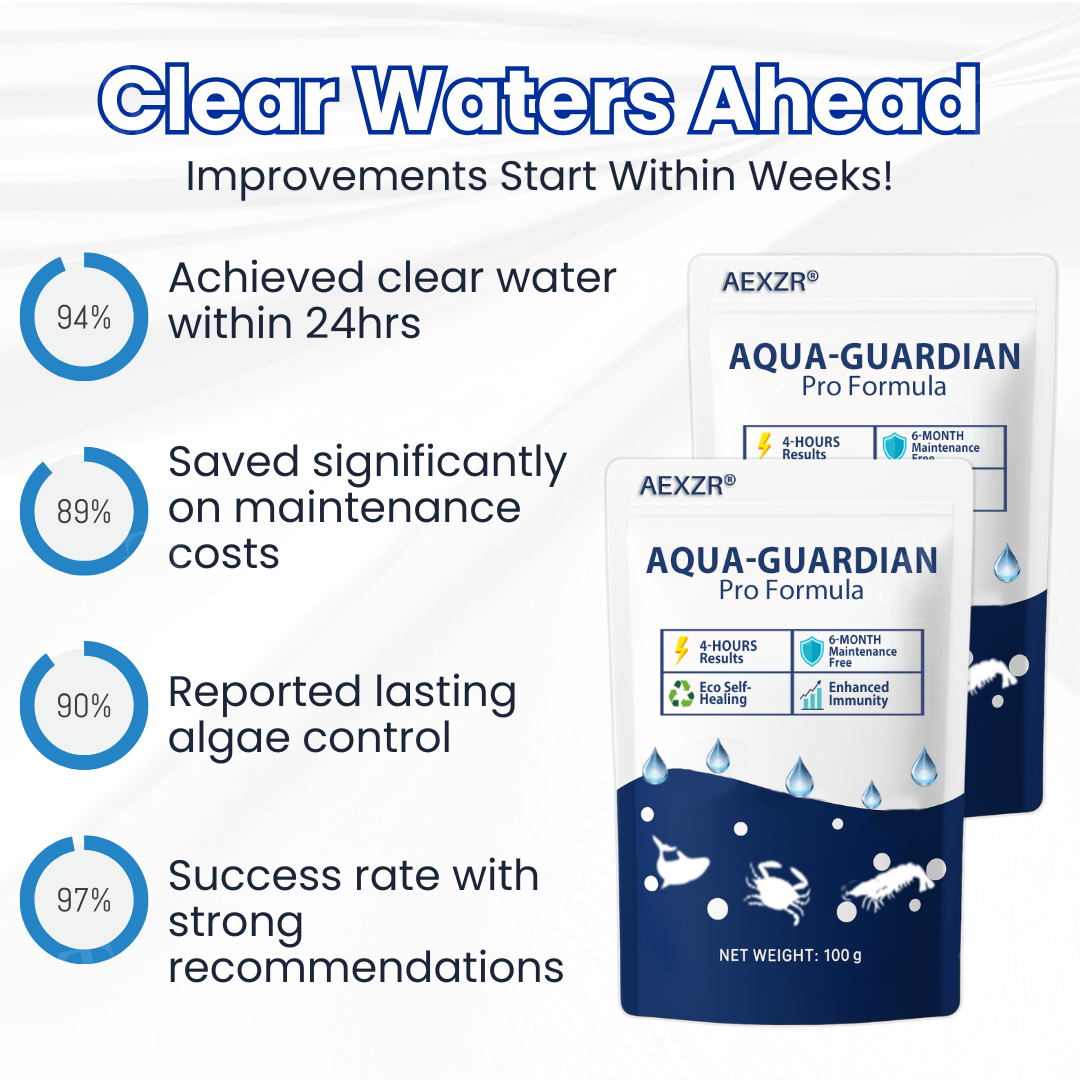 🧬 Clears Green Water in 24h | 100% Fish Safe (Bio-Formula) AEXZR® Aqua-Guardian Pro