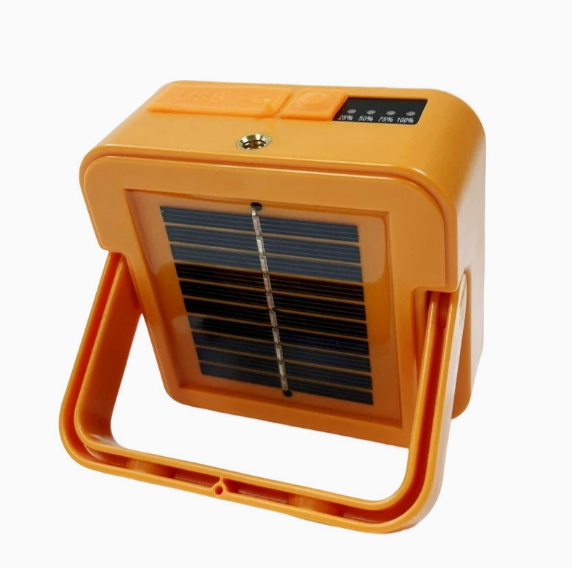 Mini Solar Rechargeable Multifunctional Searchlight - Portable LED Floodlight with Magnetic Base