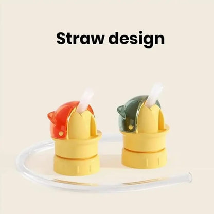 Universal Water Bottle Straw Cap – Spill-Proof Flip Top