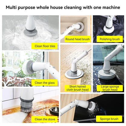 9-in-1 Electric Spin Scrubber Cordless Rechargeable