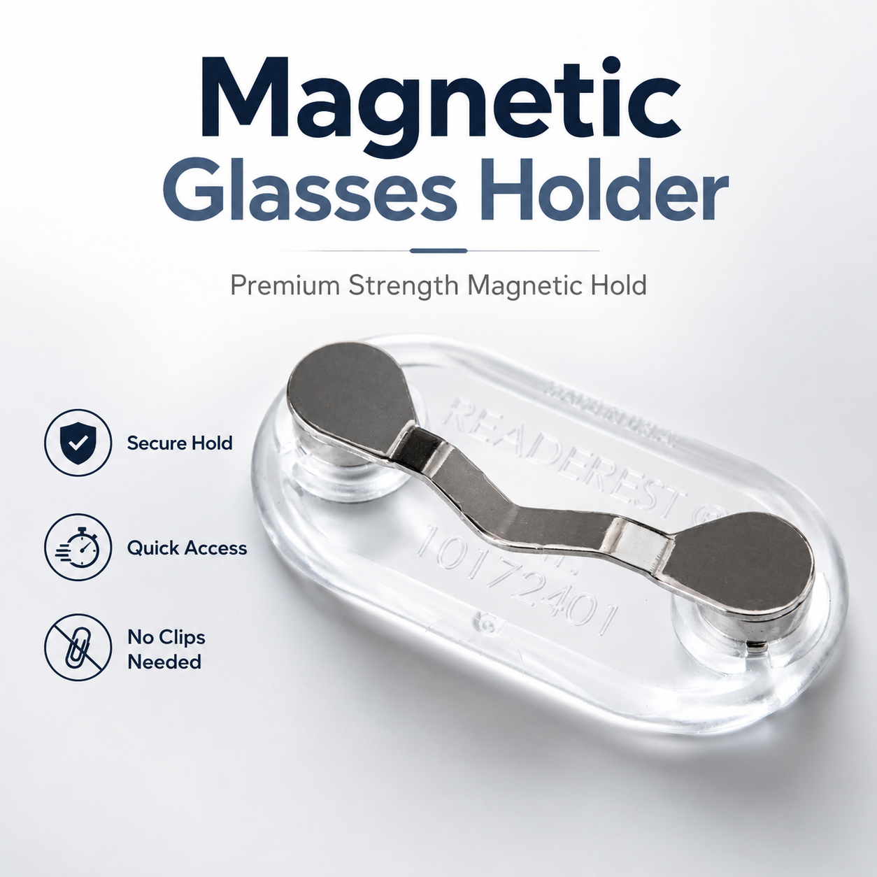3 PCS Magnetic Glasses Holder - Premium Strength Magnetic Hold