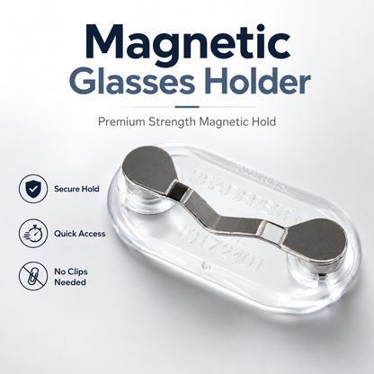 3 PCS Magnetic Glasses Holder - Premium Strength Magnetic Hold