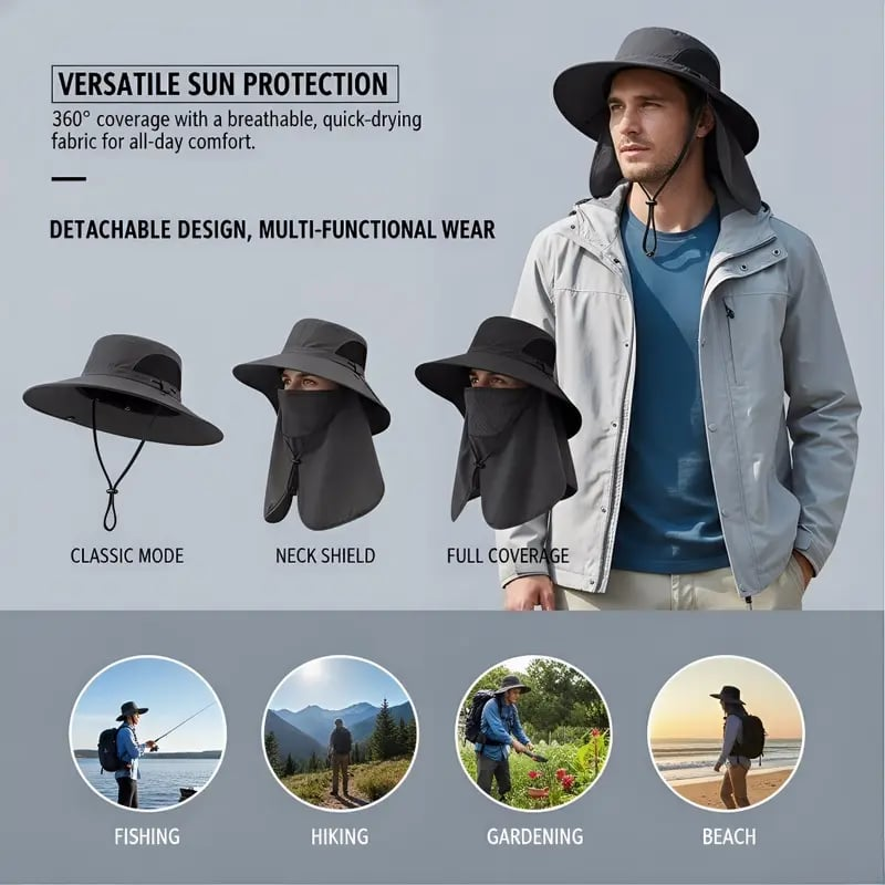 🔥 HOT DEAL Save Up To 50% Sun Protection Hat That Stops Sunburn Before It Starts🔥