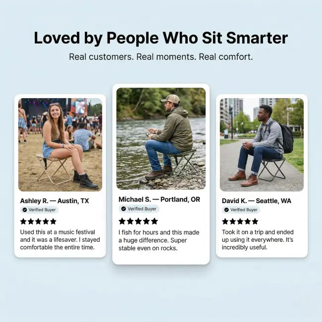 Portable Seat for Anywhere Life Takes You