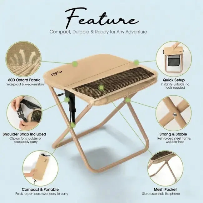 Portable Seat for Anywhere Life Takes You