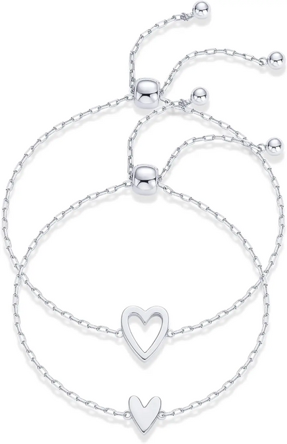 ⚡Limited Deal 58% OFF🔥 Unbreakable Bond Heart Bracelet – Mom & Daughter