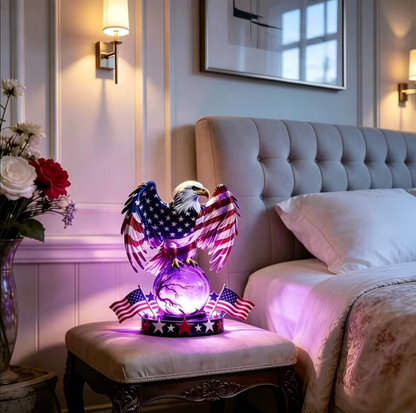 🇺🇸 Freedom Eagle™ Patriotic LED Table Lamp – American Pride Decor