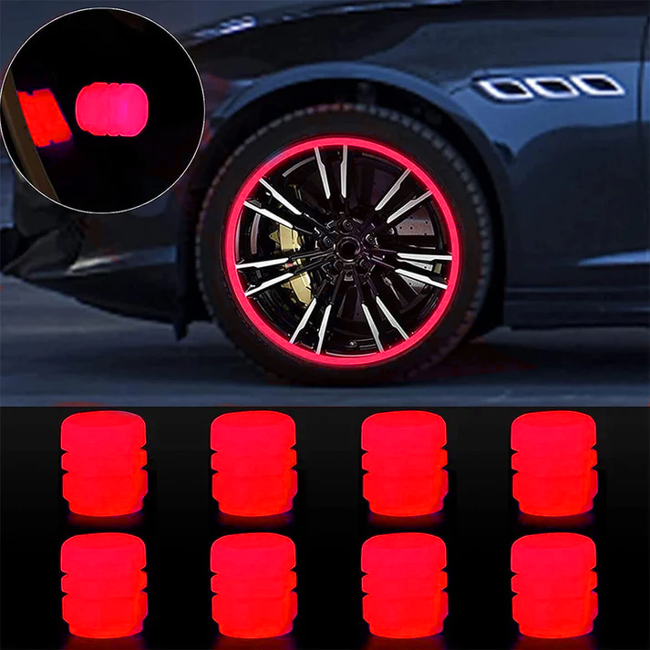 🔥💡Cool Glowing Tire Valve Caps – Instantly Upgrade Your Wheels
