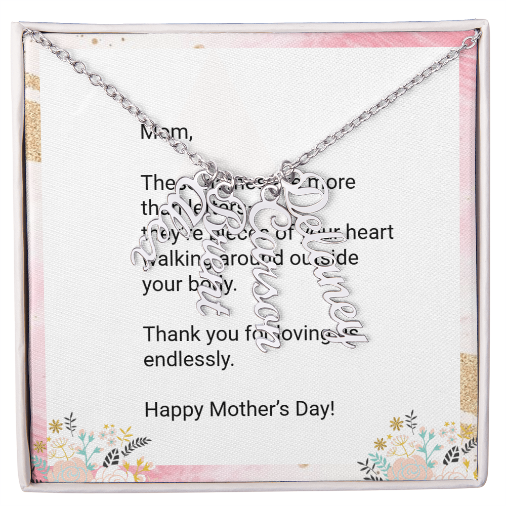 Personalized Kids' Names Necklace for Mom