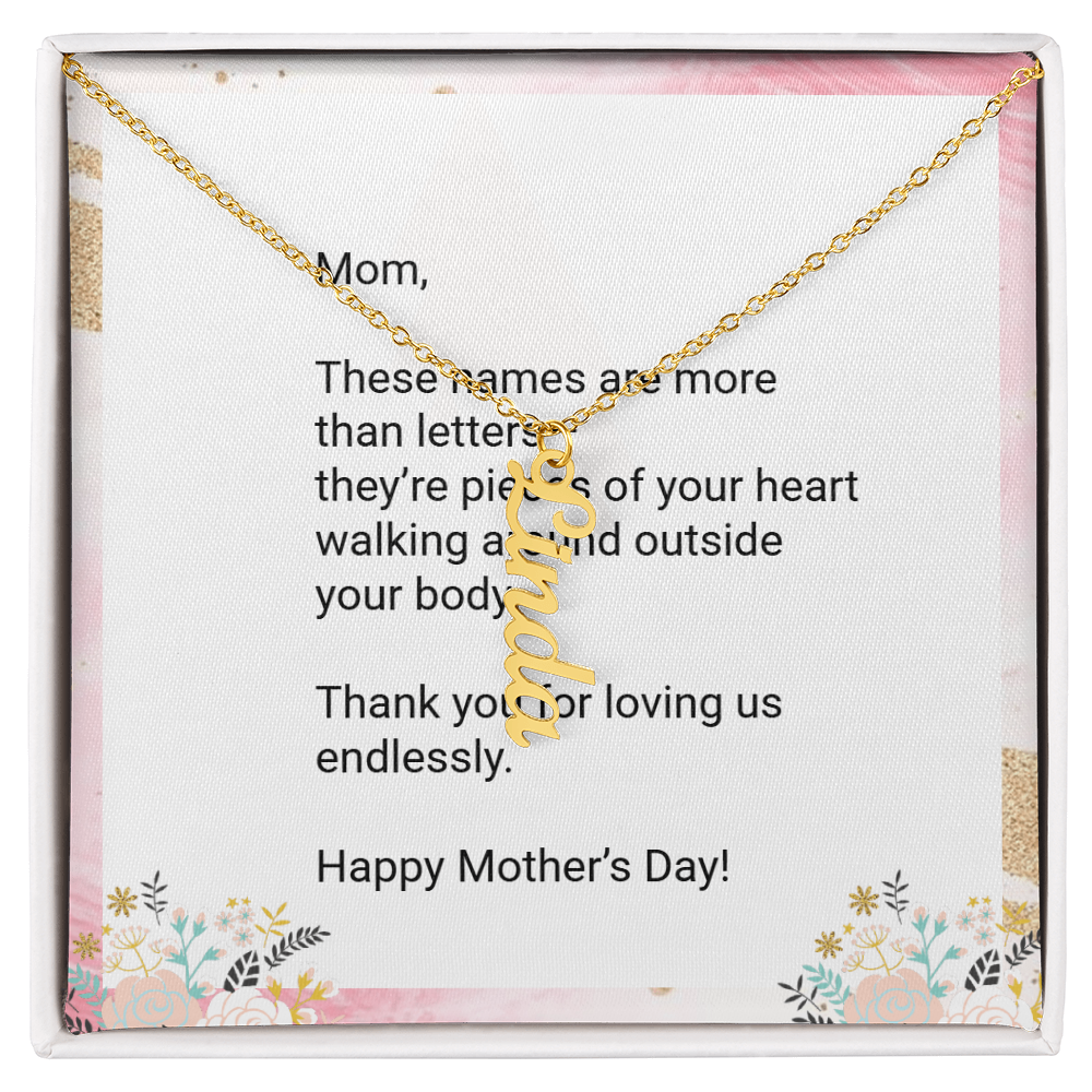 Personalized Kids' Names Necklace for Mom