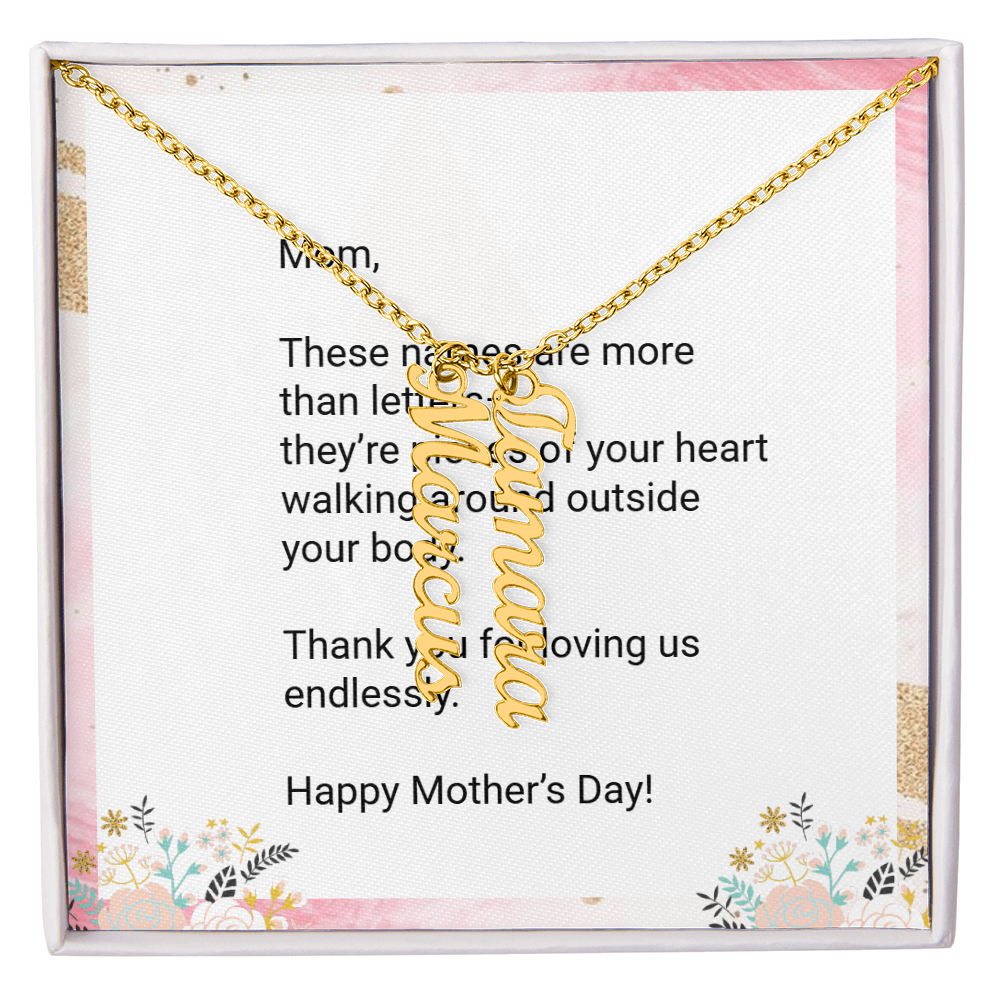 Personalized Kids' Names Necklace for Mom