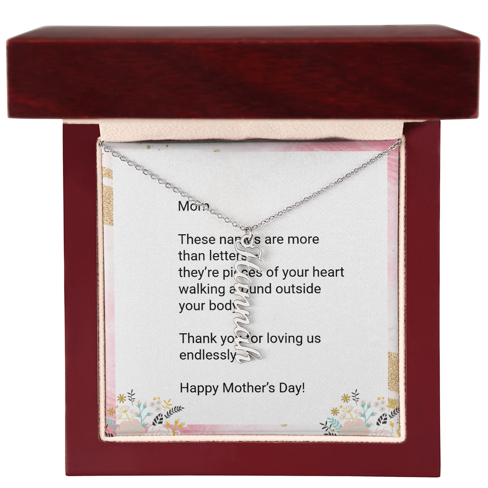 Personalized Kids' Names Necklace for Mom