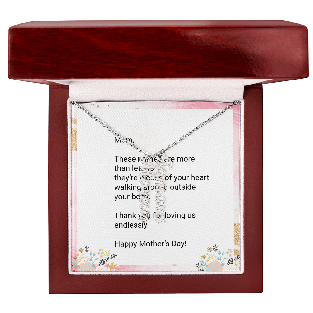 Personalized Kids' Names Necklace for Mom
