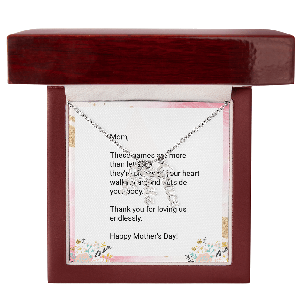 Personalized Kids' Names Necklace for Mom