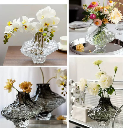 Ovornix™ Nordic Frosting Glass Vase - Modern Home Decor