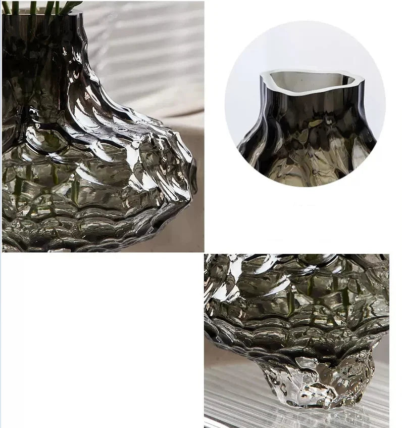Ovornix™ Nordic Frosting Glass Vase - Modern Home Decor