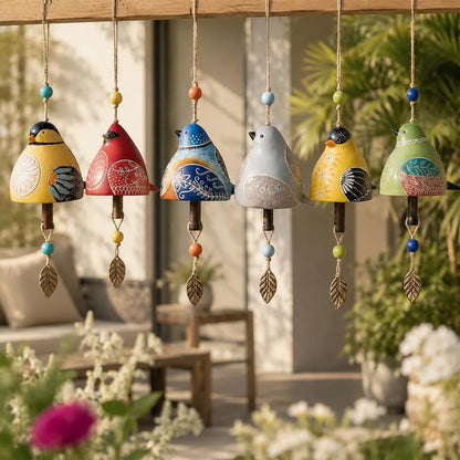 🐦🐦Hand-Painted Ceramic Bird wind Chimes (Handmade by Jordan Maynard®)-Buy 2 Free Shipping