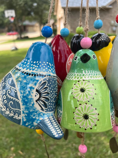 🐦🐦Hand-Painted Ceramic Bird wind Chimes (Handmade by Jordan Maynard®)-Buy 2 Free Shipping