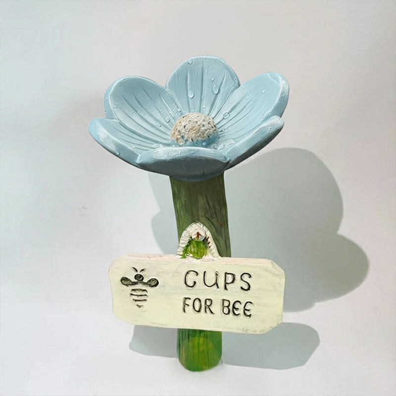⏳Begrenset tid 50 % rabatt🐝Blomsterformet vannstasjon for bier💧