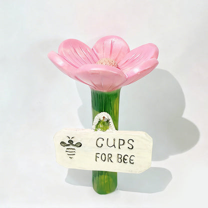 ⏳Begrenset tid 50 % rabatt🐝Blomsterformet vannstasjon for bier💧