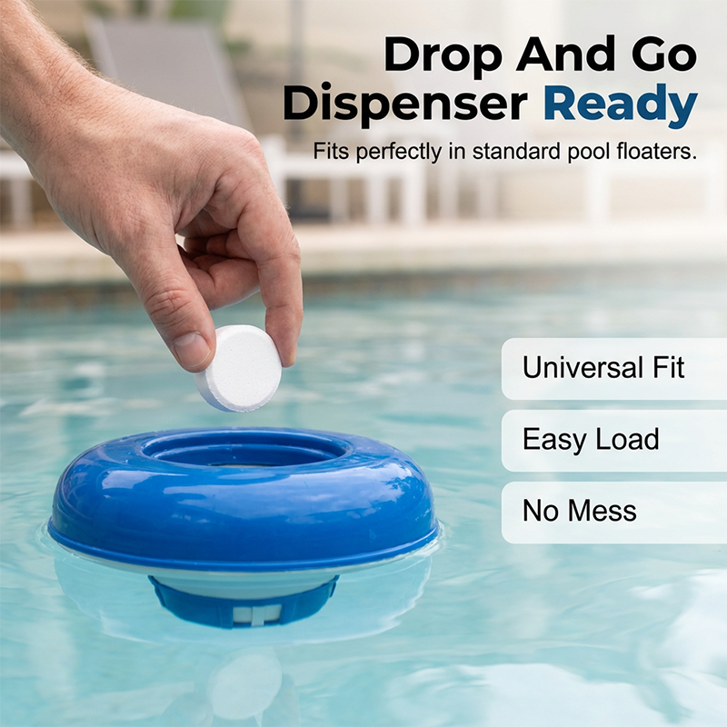 🥳2026 HOT SALE🥳💞50K+ SOLD!💧🛡️ 50% OFF! Pool Chlorinator Tablets – Overnight transformation from green to clear. Slow-dissolving, low maintenance. Gentle on skin & eyes. Your pool’s best friend. 🏖️✅